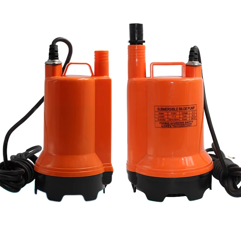 Fishing Boat Bilge Pump - ปั๊มน้ำท้องเรือ 12V/24V DC ปั๊มจุ่มใต้น้ำสำหรับเรือตกปลา ระบบระบายน้ำ 2500