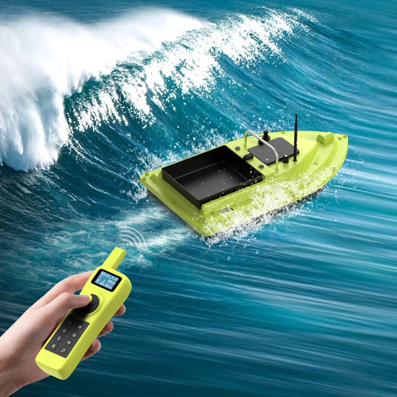 Fishing Boat Depth Finder - เครื่องค้นหาปลาแบบควบคุมด้วยพลาสติกพร้อมจุด GPS 2 จุด ระยะ 600