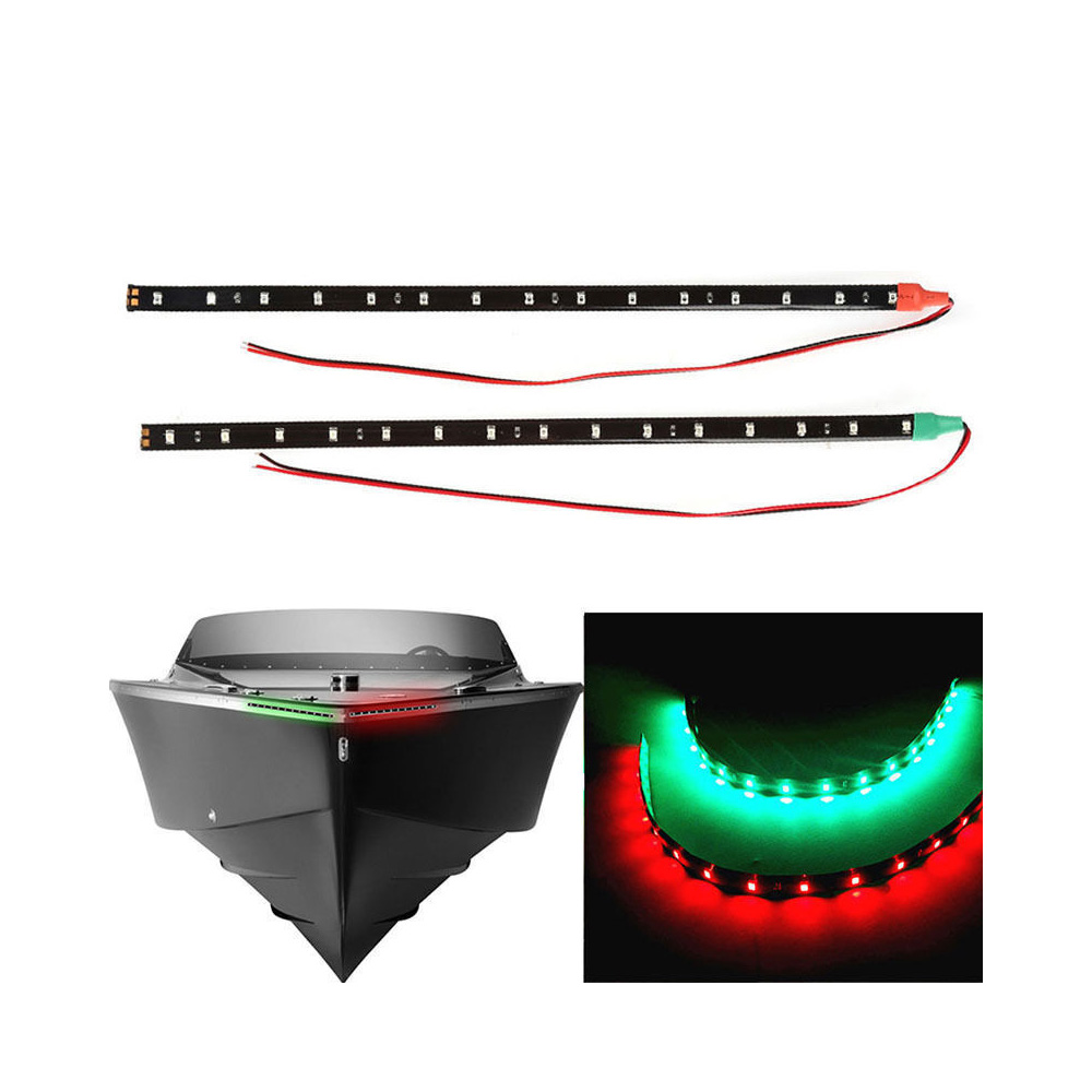 Fishing Boat Trailer - ไฟ LED แบบแถบ 12V กันน้ำ สีแดงและเขียว