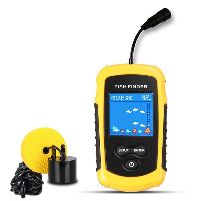 Fishing Boat Depth Finder - เครื่องหาตำแหน่งปลาแบบพกพา ABHT-Kayak สำหรับเรือคายัค พร้อมจอ LCD แสดงผล