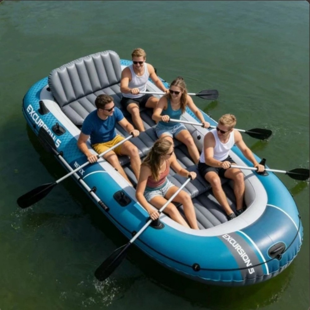 Fishing Boat Inflatable - เรือคายัคแบบหนาสำหรับ 2 คน 4 คน, เรือยางสำหรับกิจกรรมกลางแจ้ง,