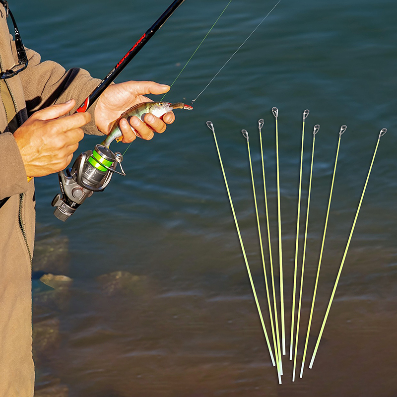 Fishing Boat Oar - ปลายคันเบ็ดตกปลาแบบไฟเบอร์กลาส ขนาด 42 ซม. จำนวน 5