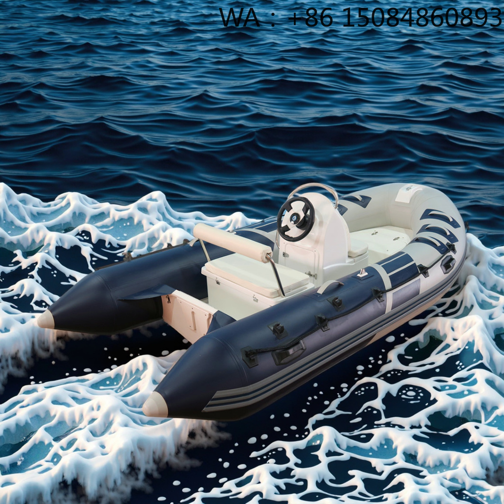 Fishing Boat Inflatable - เรือตกปลาพับได้แบบเป่าลม ASM-320 PVC พร้อมชุดอุปกรณ์เสริมพลังงานที่ปรับเปลี่ยนได้ สำหรับการล่องแก่งในทะเลสาบและแม่น้ำ และการฝึกทักษะทางน้ำ