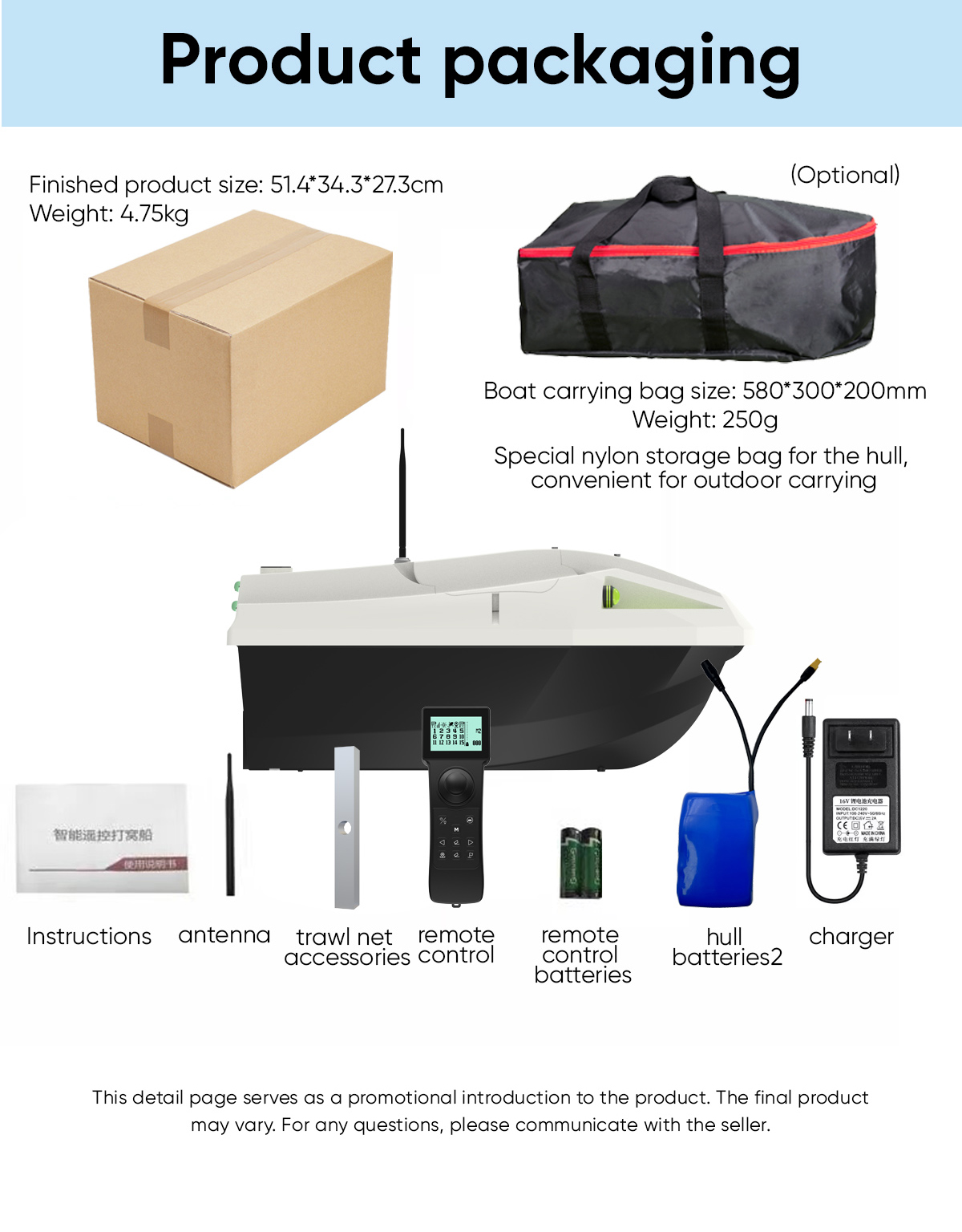 เรือตกปลาบังคับวิทยุแบบอัตโนมั - Fishing Boat Gps บทวิจารณ์และราคา