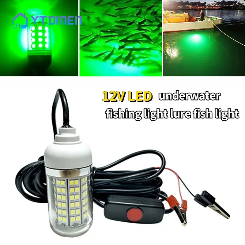 โคมไฟใต้น้ำ12V 15W 108 LED ไฟส - Fishing Boat Depth Finder บทวิจารณ์และราคา