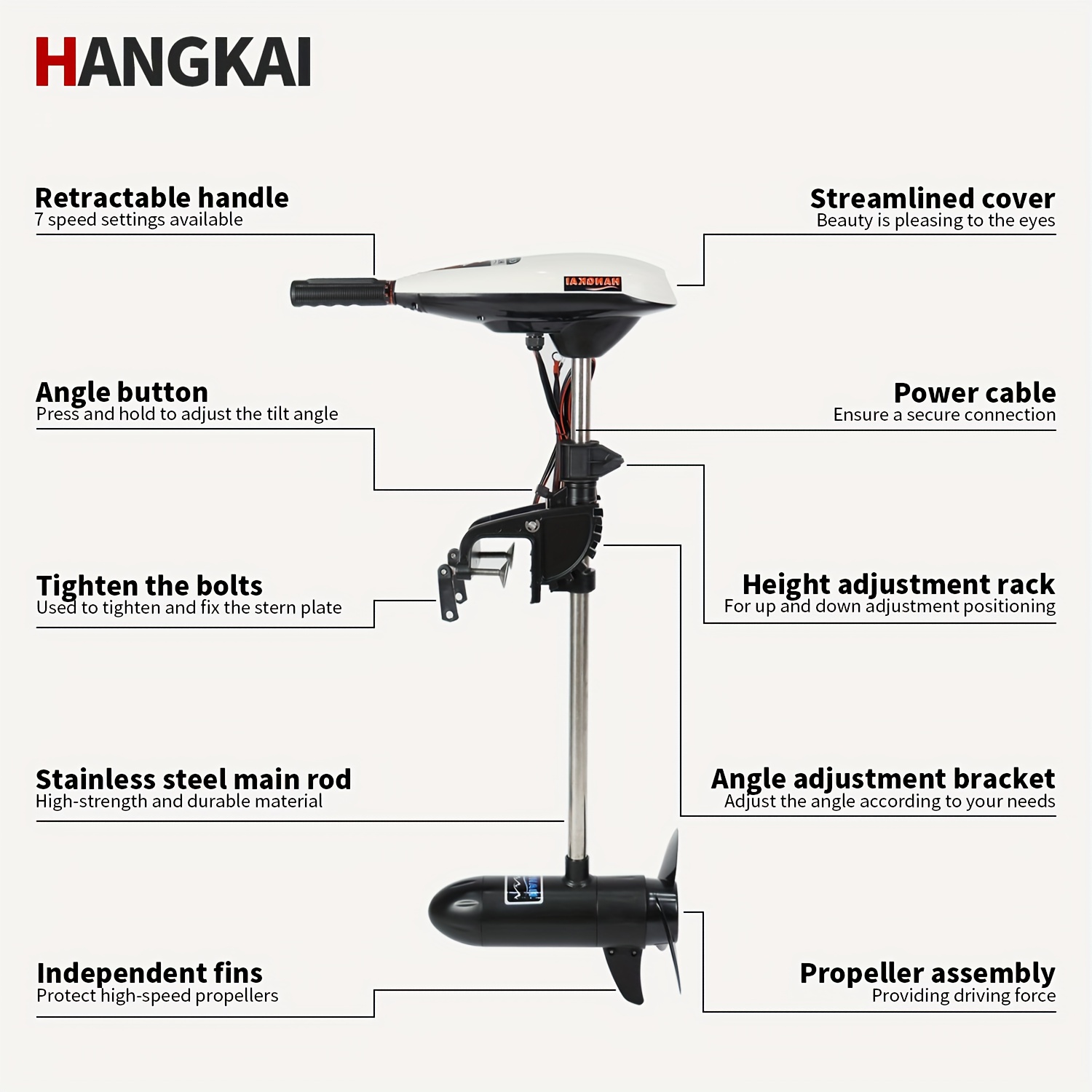 มอเตอร์ทรอลลิ่งไฟฟ้า KOETSU HA - Fishing Boat Outboard Motor บทวิจารณ์และราคา