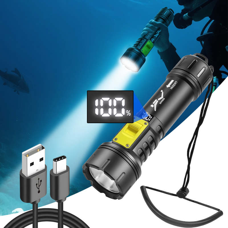ใหม่ XHP70 ไฟฉายดําน้ํา IPX8 ก - Fishing Boat Cover บทวิจารณ์และราคา