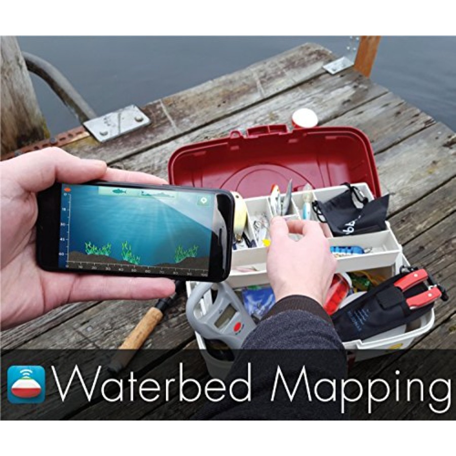เครื่องหาปลาแบบพกพาไร้สายบลูทู - Fishing Boat Depth Finder บทวิจารณ์และราคา