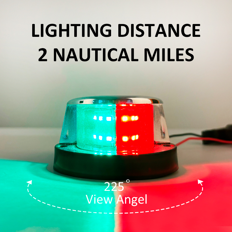 ไฟนำทางทางทะเล LED 12V สีแดง ส - Fishing Boat Navigation Light บทวิจารณ์และราคา