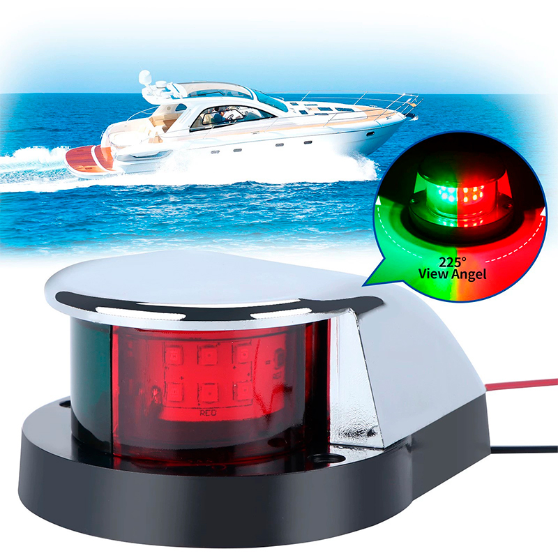 ไฟนำทางทางทะเล LED 12V สีแดง ส - Fishing Boat Navigation Light บทวิจารณ์และราคา