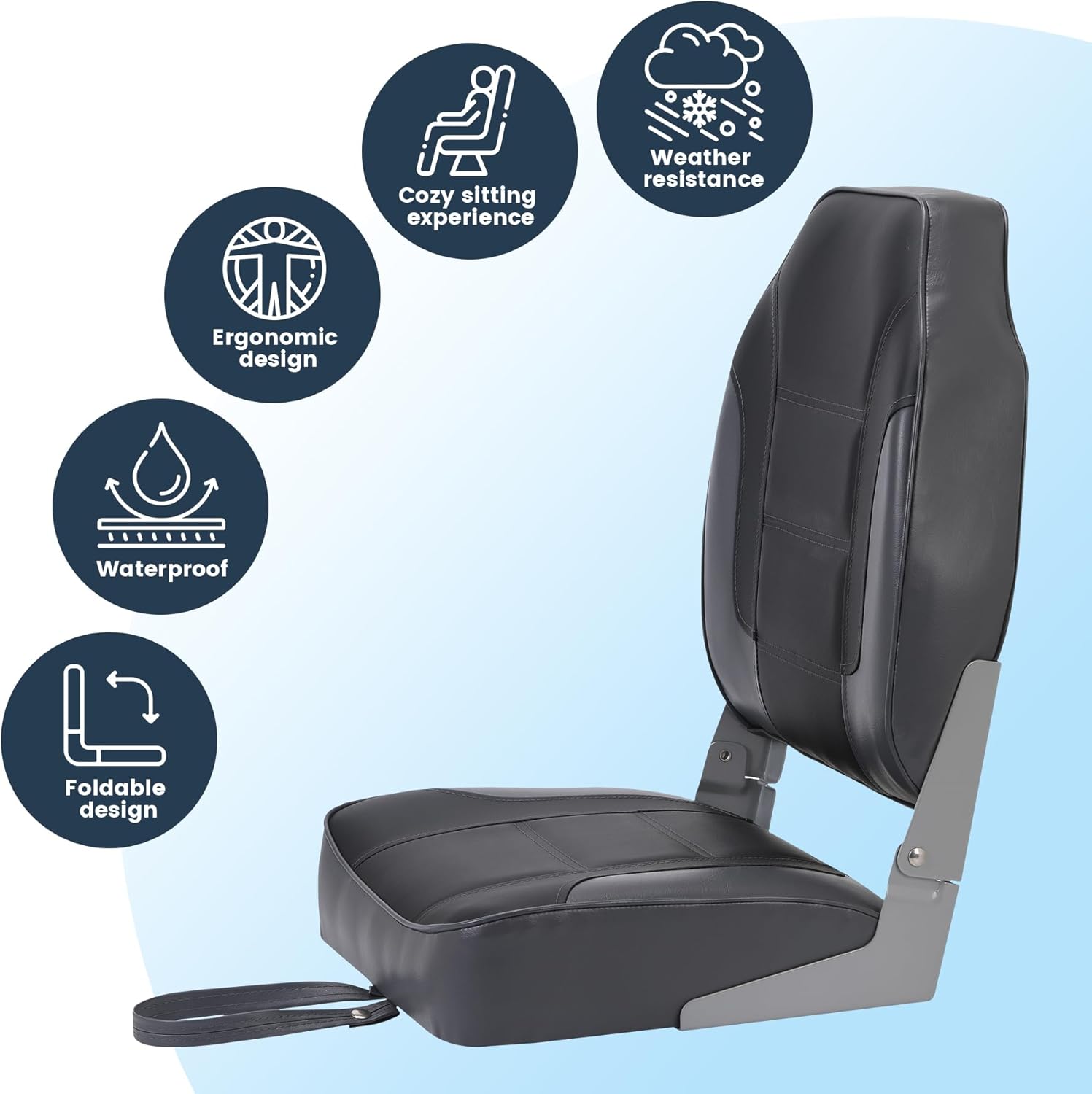 เบาะเรือพับได้ 2 ชิ้น, เบาะเรื - Fishing Boat Seat บทวิจารณ์และราคา