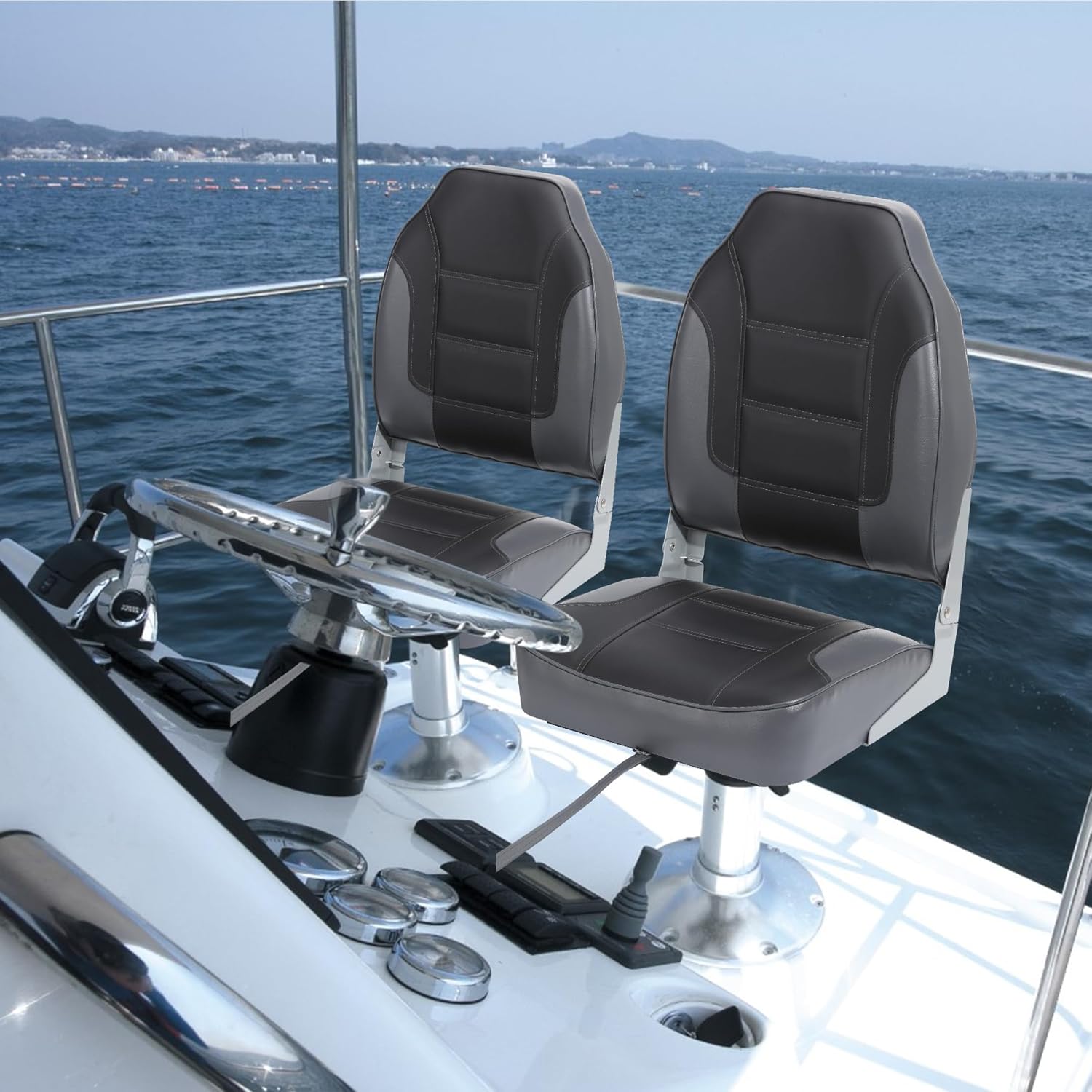 เบาะเรือพับได้ 2 ชิ้น, เบาะเรื - Fishing Boat Seat บทวิจารณ์และราคา