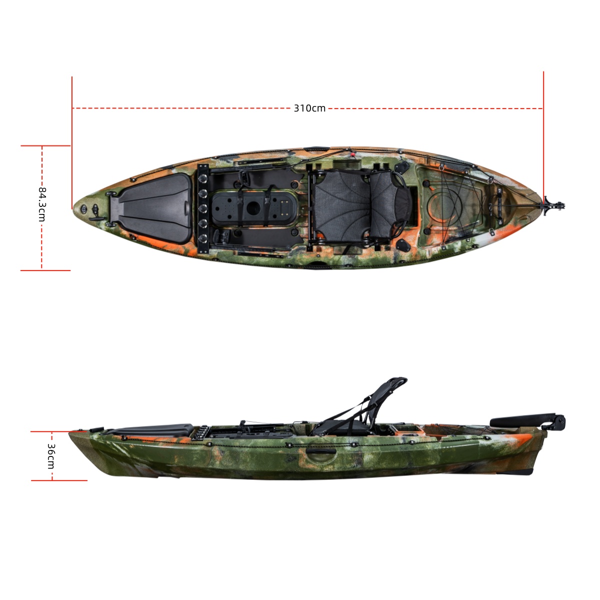 เรือคายัคตกปลา LSF รุ่นเฟิร์สค - Fishing Boat Seat บทวิจารณ์และราคา